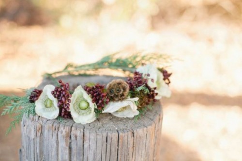 Beautiful DIY Winter Floral Crown