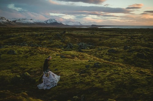 Beautiful Iceland Elopement With Polar Lights