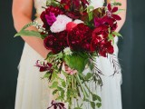 Berry Hued Botanical Wedding Shoot