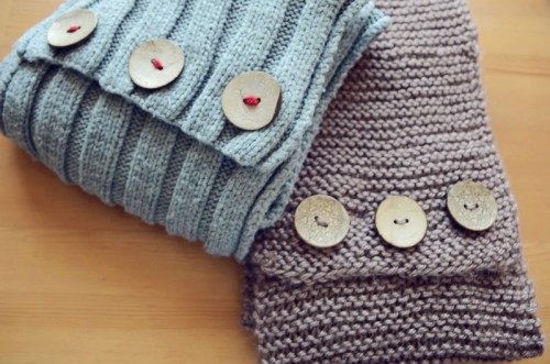 warm scarves and beanies (via shelterness)