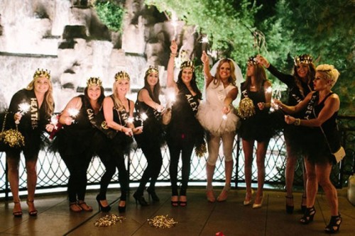 Black, Pink And Gold Bachelorette Party In Las Vegas