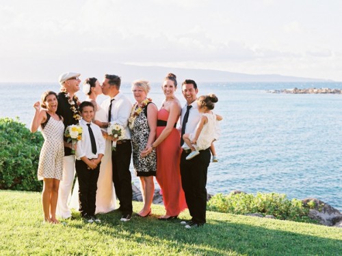 Black Yellow And White Maui Destination Wedding