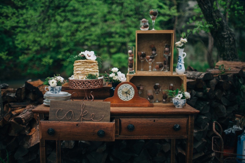 Picture Of bohemian woodland floral wedding inspiration  12