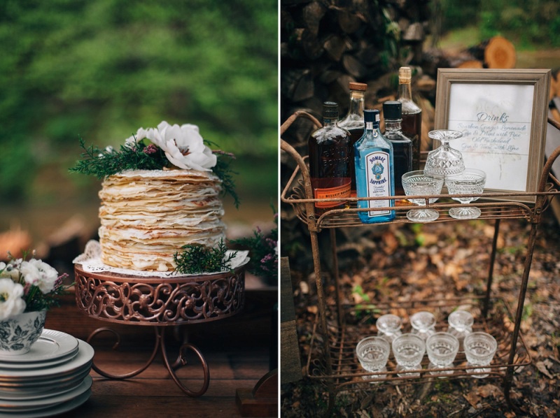 Picture Of bohemian woodland floral wedding inspiration  13