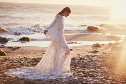 Breathtaking Free People Ever After Boho Bridal Dresses Collection