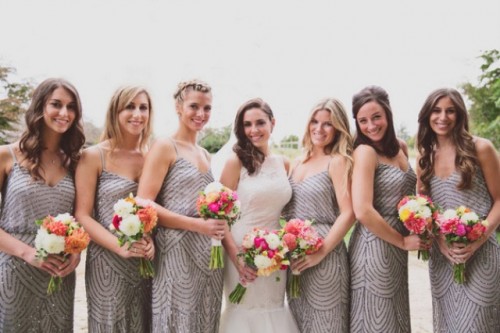 Breathtakingly Gorgeous Embellished Bridesmaids’ Dresses