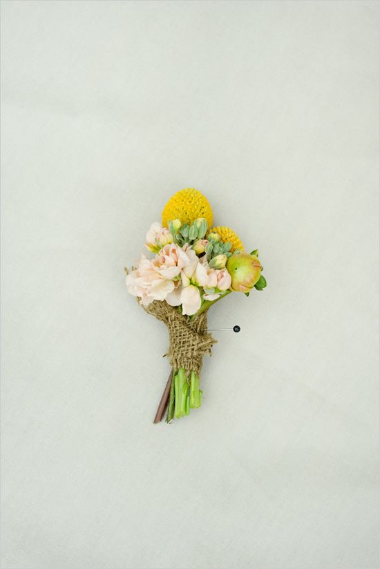 Bright And Fresh Spring Groom Boutonnieres