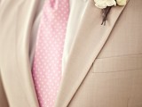 Bright And Fresh Spring Groom Boutonnieres