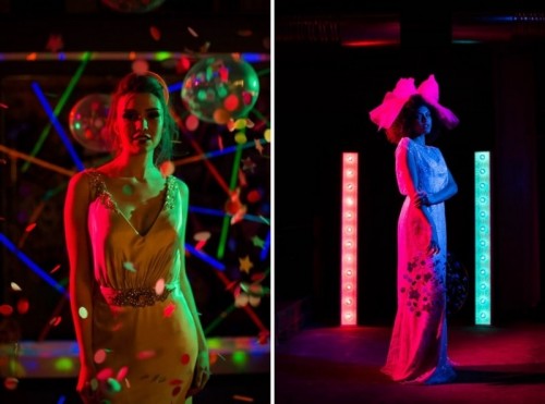 Bright And Fun 70’s Disco Inspired Wedding With An Industrial Feel