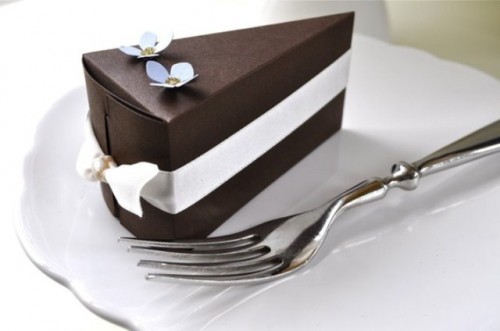 Cake Slice Boxes For Guest Favors