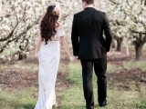 Charming Elopement Wedding Inspiration In A Blossoming Orchard