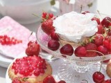 fresh berries and berry tarts are adorable for rocking at a garden bridal shower, these are perfect sweets