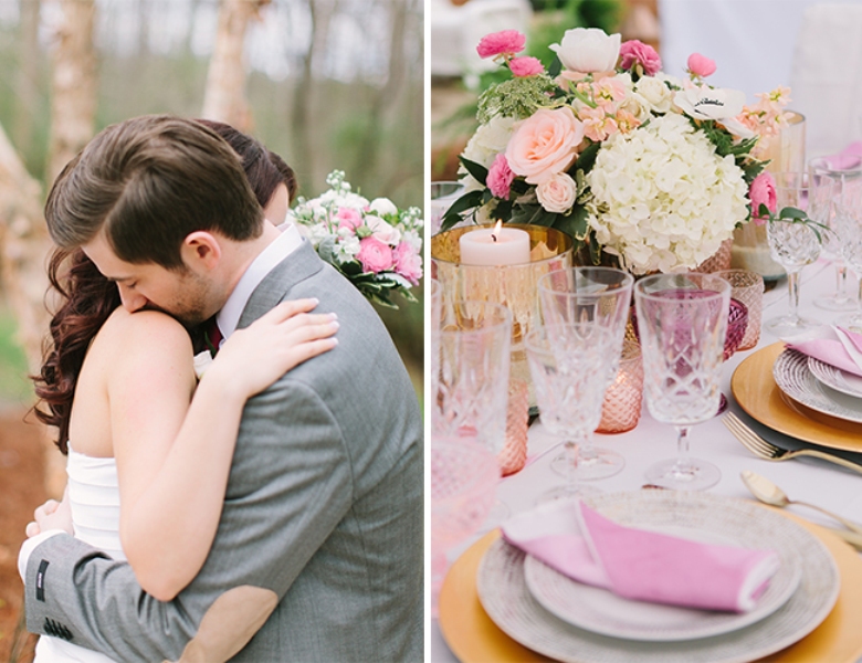 Picture Of charming pink and white wedding inspiration under a tent  11