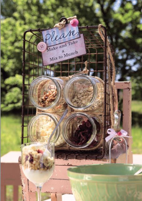 a granola bar is a cool spring bridal shower idea - your gals will appreciate your carign about their health