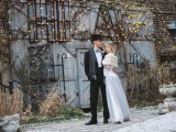 Charming White Winter Vintage Wedding