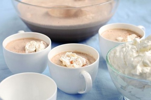 serve hot chocolate or cocoa for sure as this is right what cozies up everyone at your party