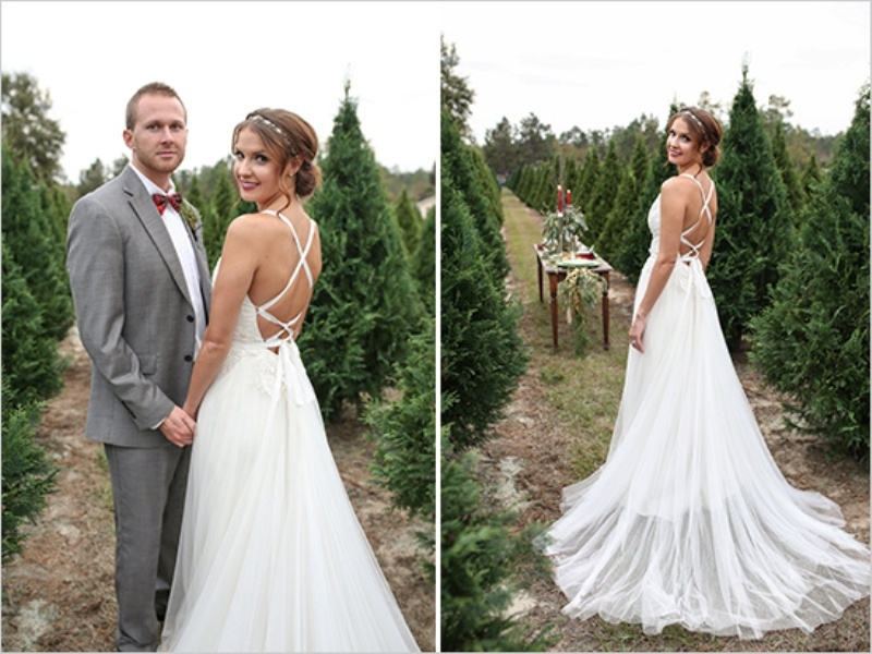 Picture Of charmingly beautiful snowy holiday wedding inspiration  5