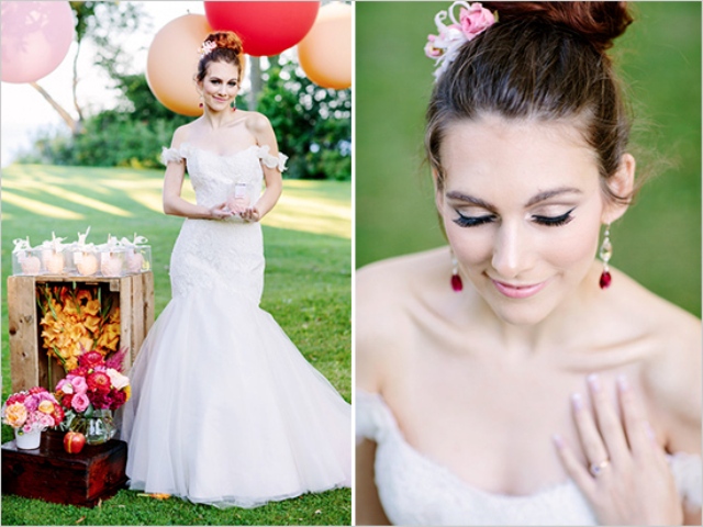 Picture Of cheerful and romantic pink apple inspired wedding shoot  6
