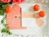 Cheerful Citrus Summer Wedding Inspiration With Lush Flowers