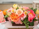 Cheerful Citrus Summer Wedding Inspiration With Lush Flowers