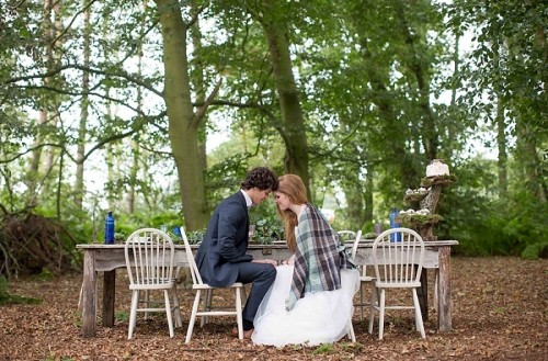 Cheerful Woodland Boho Chic Wedding In Norfolk