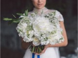 Chic And Elegant Blue White And Black Wedding Inspiration