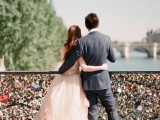 Chic Paris Engagement Shoot With Two Vera Wang Wedding Dresses