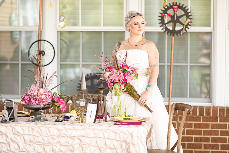 Picture Of colorful and bright steampunk wedding shoot  1