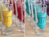 Colorful Bridesmaid Shot Glasses