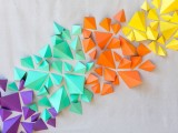 Colorful Diy Geometric Paper Backdrop