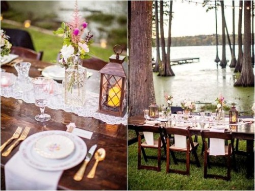 Completely DIY Rustic Lakeside Wedding