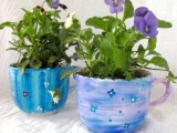 teacup flower pots