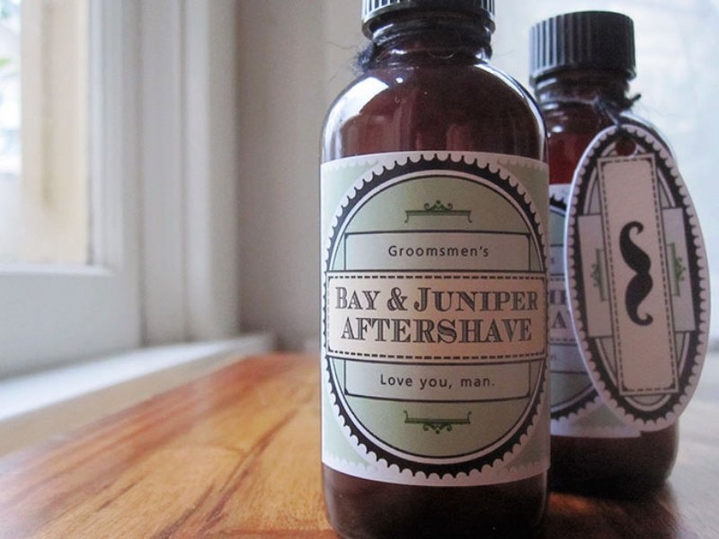 Cool diy aftershave favors for your grooms dudes  2