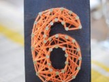 Cool Diy Nail And String Table Numbers