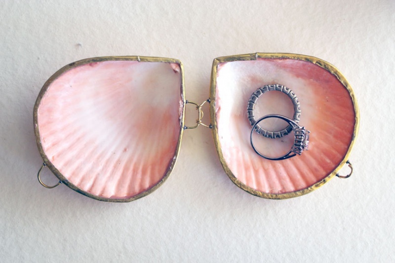seashell ring box