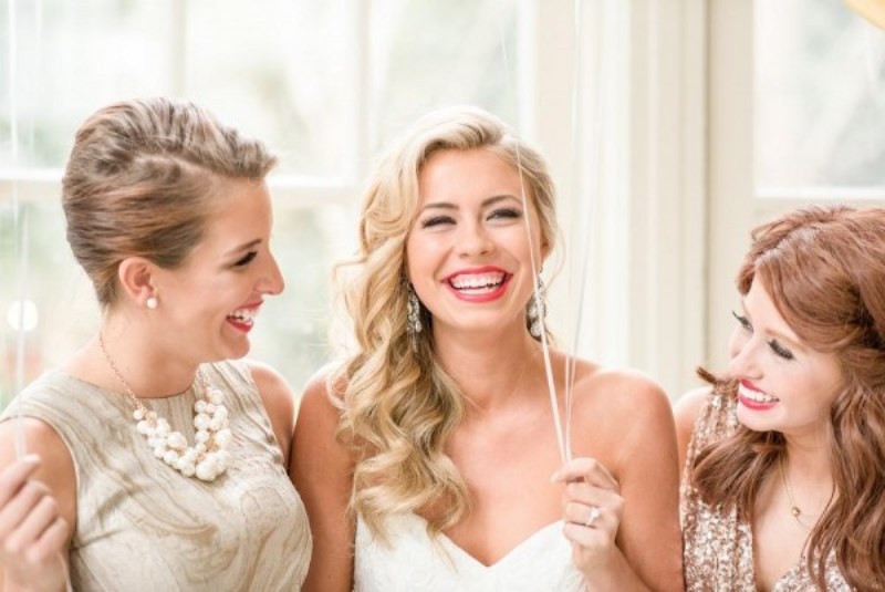 Picture Of coral and gold glamorous bridal soiree at duke mansion  15