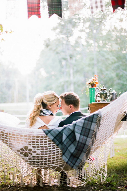 Cozy and intimate campfire wedding inspiration  9
