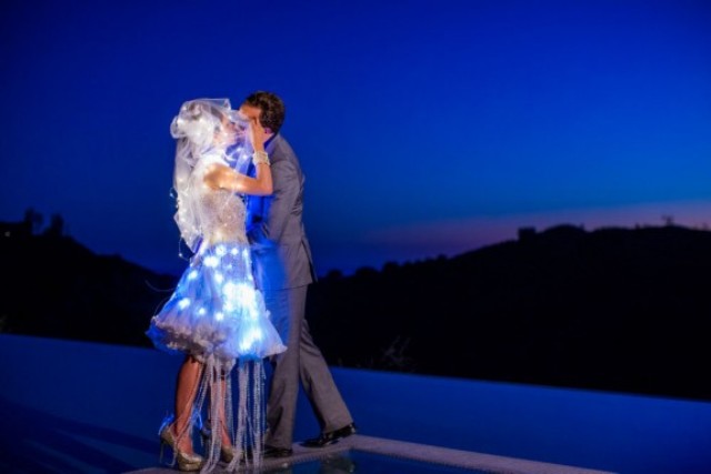 Picture Of crazy led wedding dresses to look unique  1