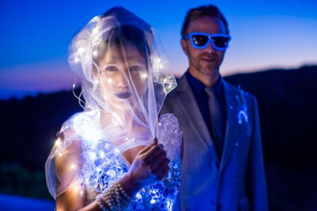 Picture Of crazy led wedding dresses to look unique  2