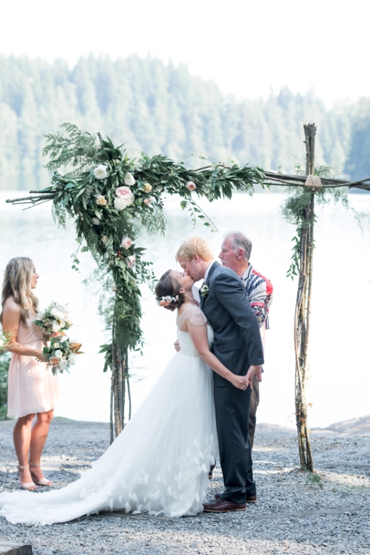 Picture Of creative and romantic diy camp themed wedding in canada  12