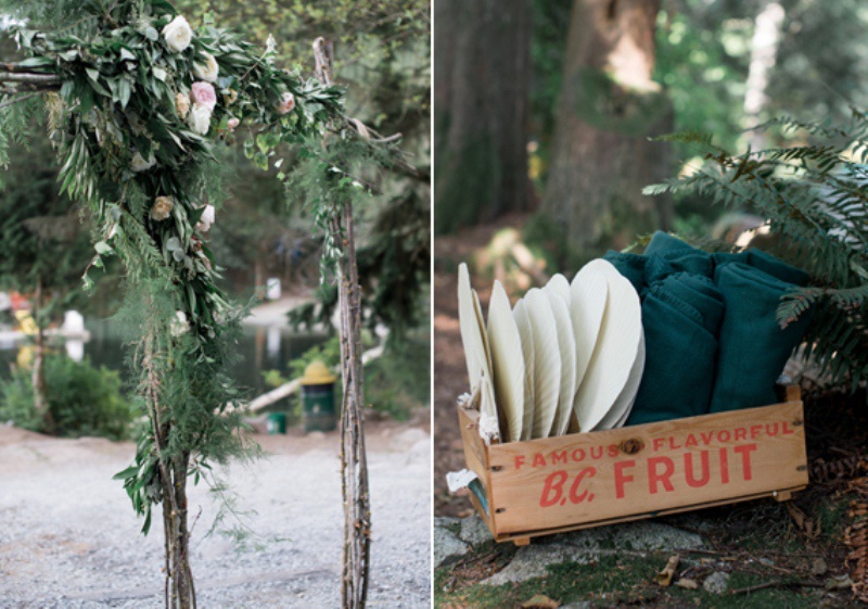 Picture Of creative and romantic diy camp themed wedding in canada  2