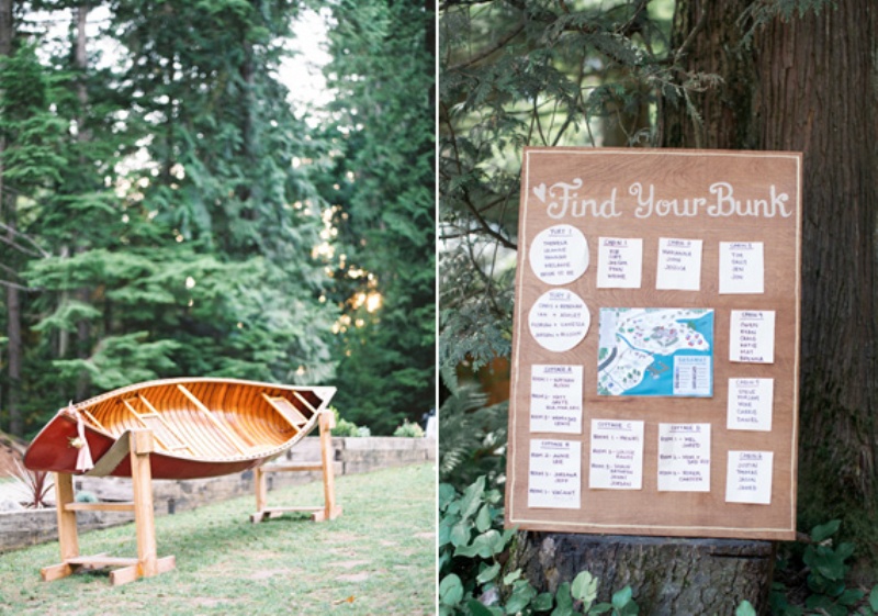 Picture Of creative and romantic diy camp themed wedding in canada  4