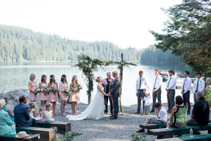 Picture Of creative and romantic diy camp themed wedding in canada  9