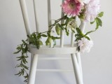 Perfectly Cute DIY Flower Chair Garland To Make