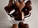 chocolate heart-shaped sandwiches with whipped cream are amazing wedding desserts or favors