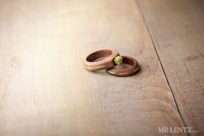 Cute And Eco Friendly Wood Wedding Rings From Mr Lentz Shop