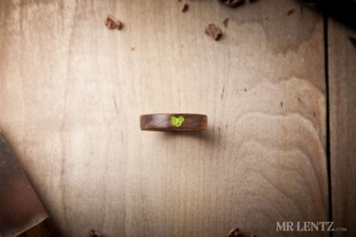 Cute And Eco Friendly Wood Wedding Rings From Mr Lentz Shop