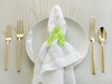 Cute And Personalized Diy Punched Leaf Napkin Rings