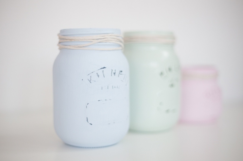 Picture Of cute diy pastel mason jars for your wedding decor  2