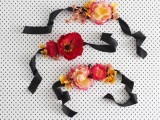 Cute Diy Silk Flower Corsage For Bridesmaids